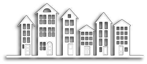 Домик трафарет