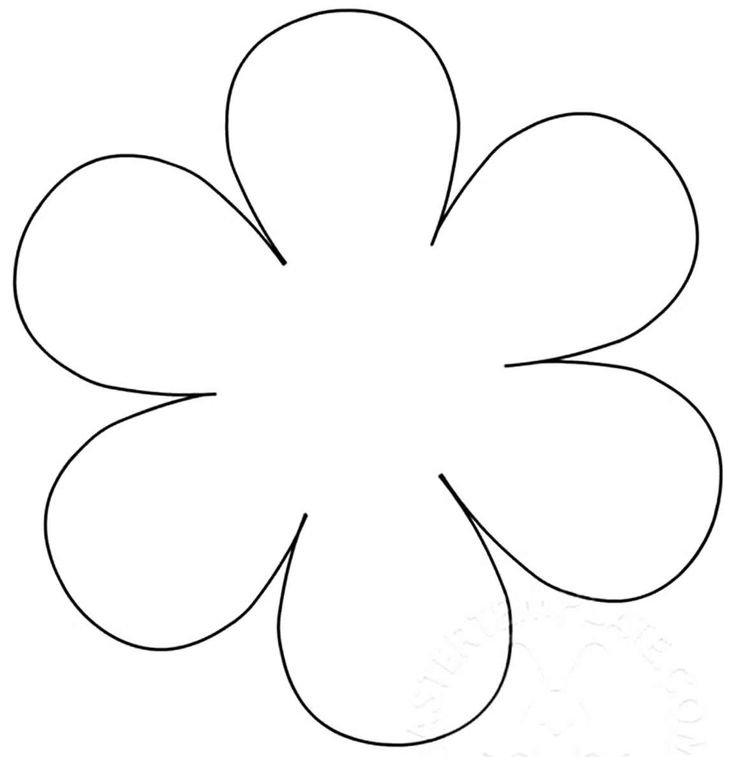 Трафареты цветов для поделок