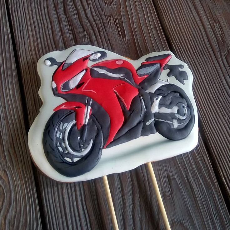 Имбирный пряник "мотоцикл"