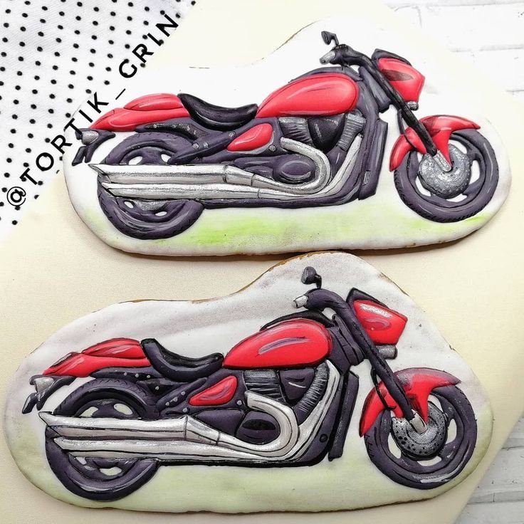 Имбирный пряник "мотоцикл"