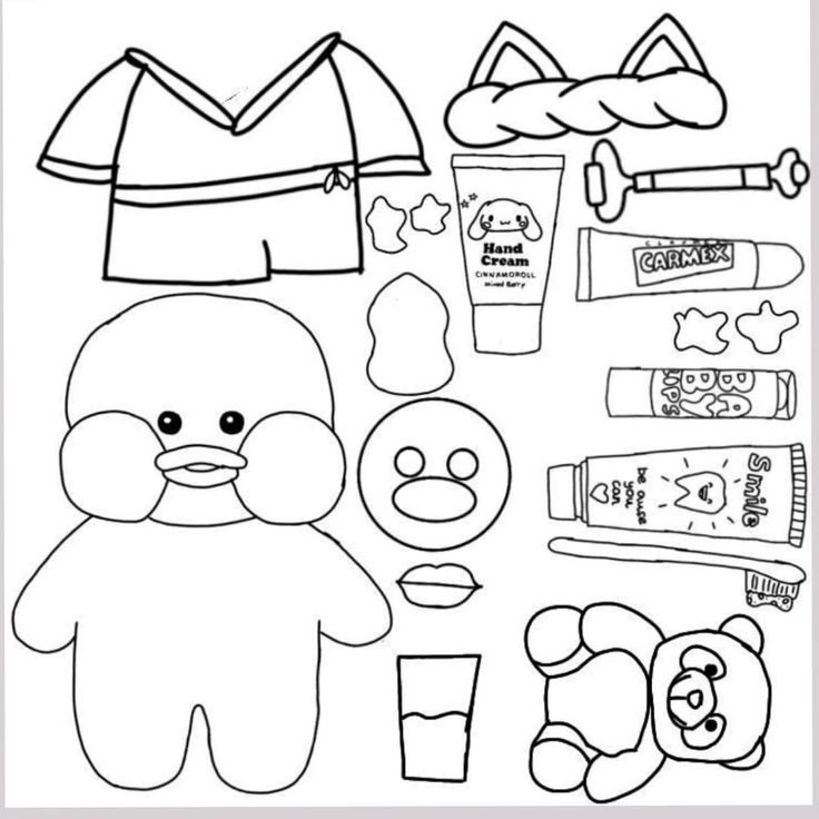 Раскраска кукла