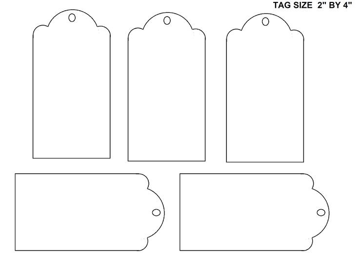 Макет бирки на подарок