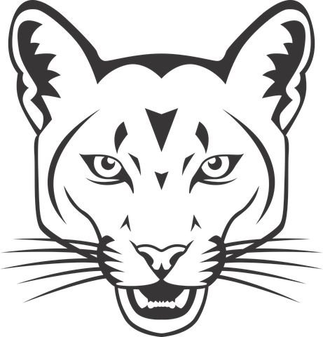 Пантера векторное изображение