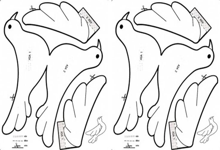 Голубь из бумаги объемный
