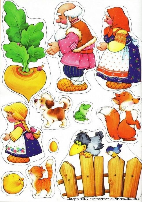 Театр на фланелеграфе Курочка Ряба