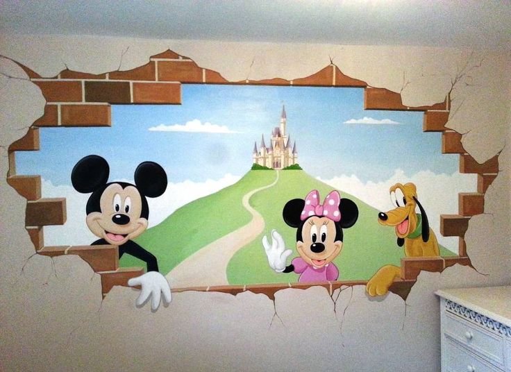 Роспись стен в детском саду