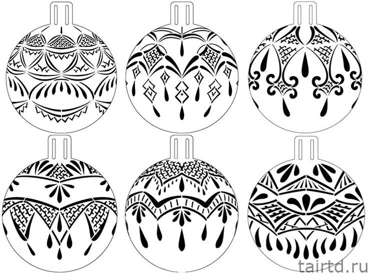 Новогодние шары орнамент