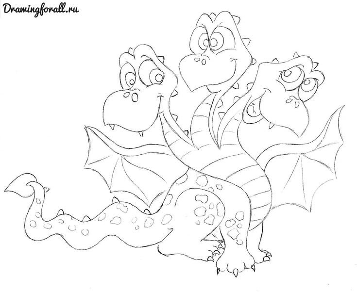 Рисунок змея Горыныча