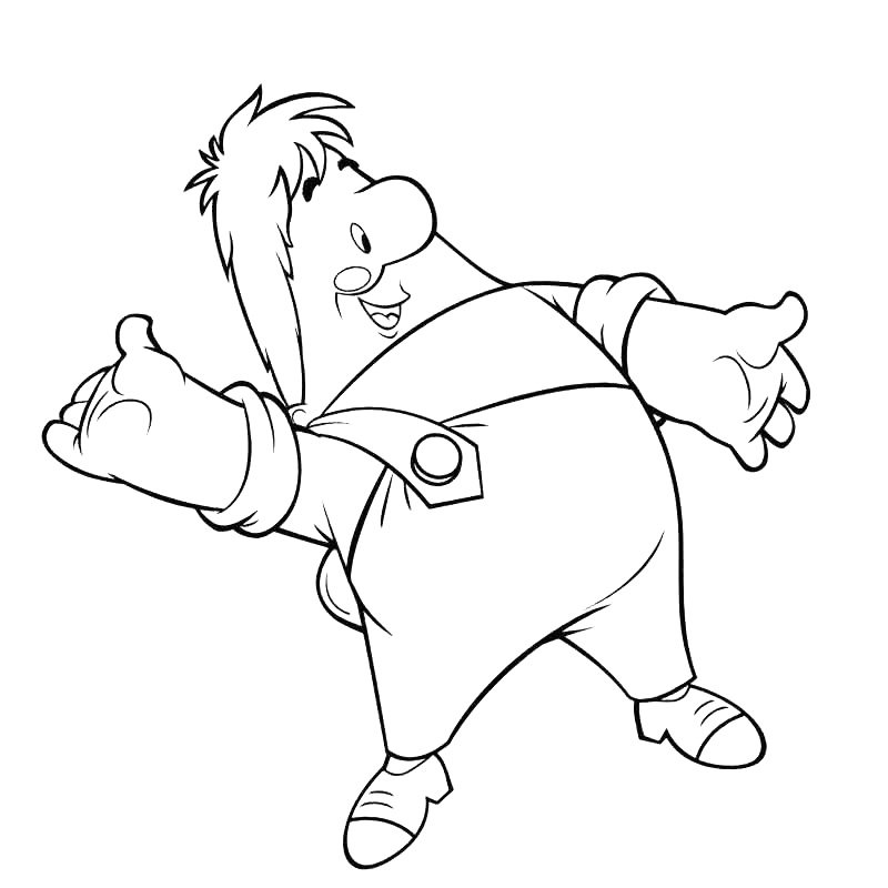 Малыш и Карлсон. Раскраска