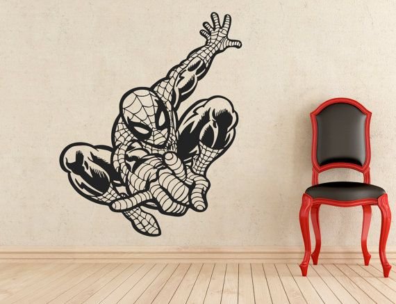 Черные головы супергероев наклейка