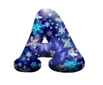 Красивые зимние буквы для оформления