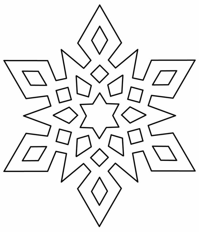 снежинки угол