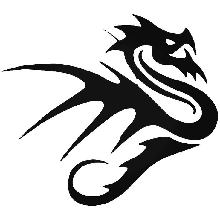 Трафарет дракона