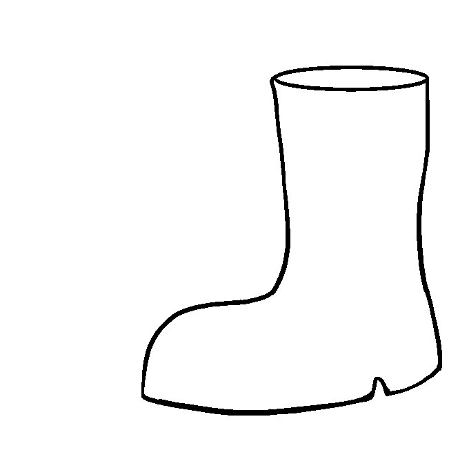 Сапожки раскраска