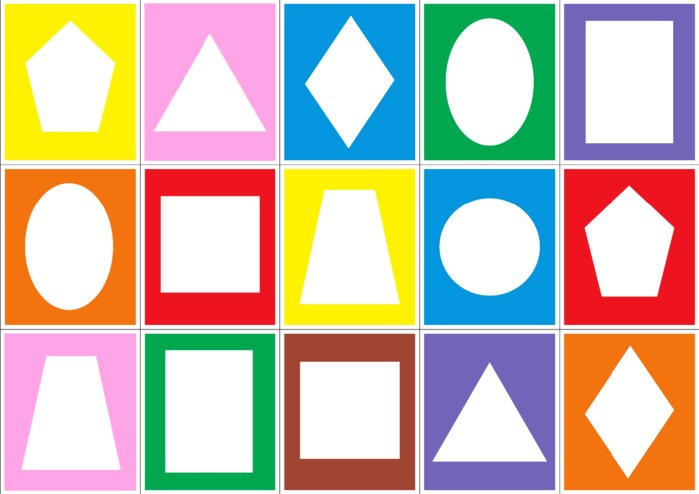 Геометрические фигуры для дошкольников