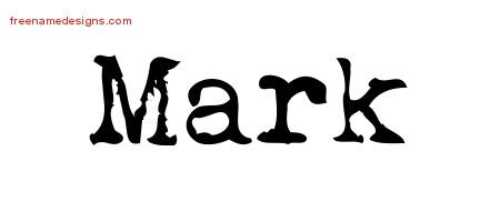 Эскиз имена Марк