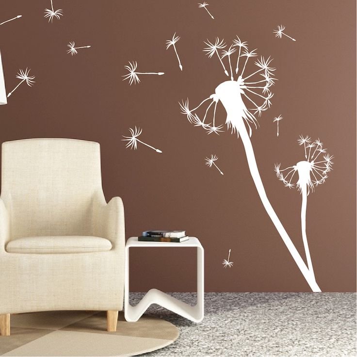 Одуванчики на стене