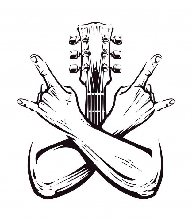 Гитара эскиз