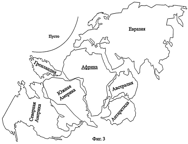 Контур континентов земли