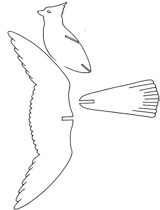 Птички шаблоны для вырезания