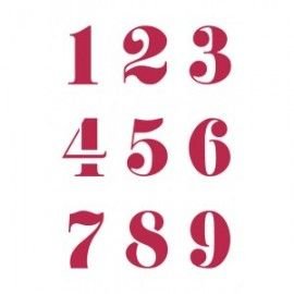 Шрифт цифры трафарет