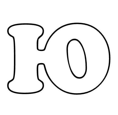 Трафареты букв для раскрашивания