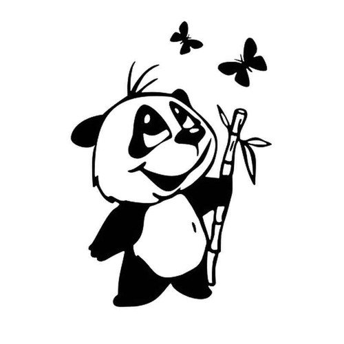 Трафарет Панда