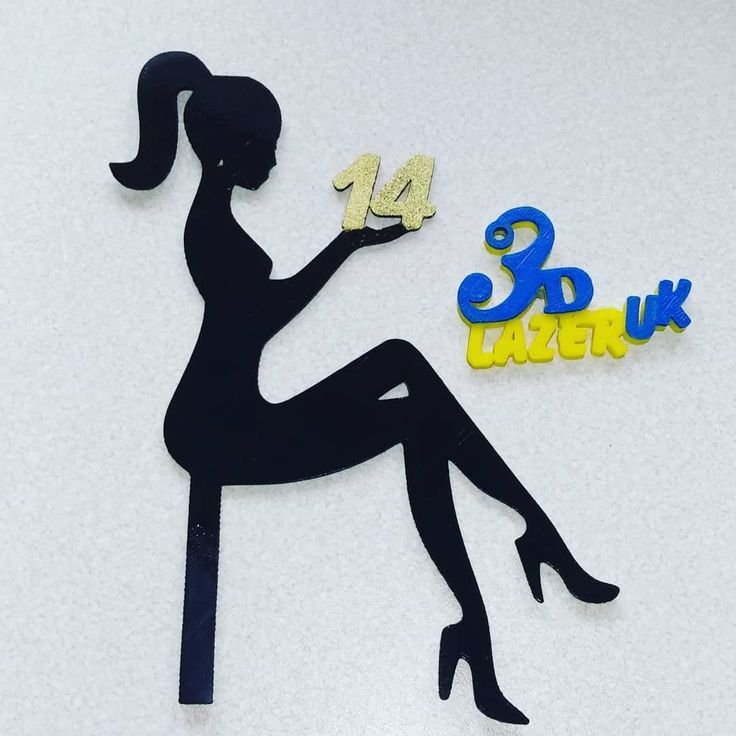 Трафарет девочки для торта