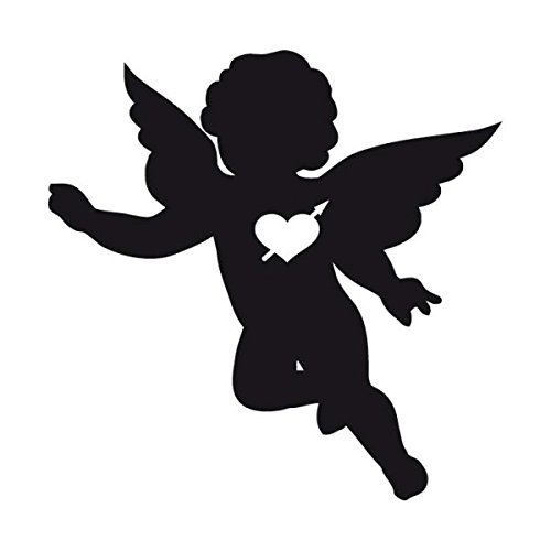 Ангелочек трафарет