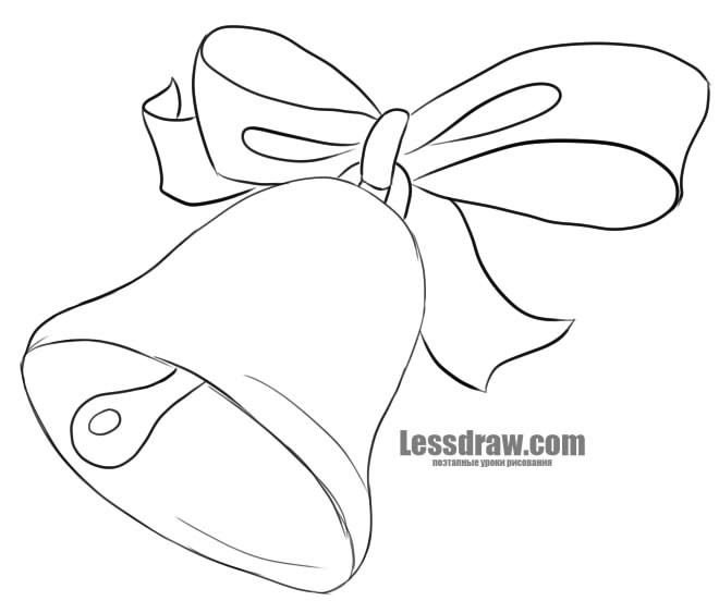 Колокольчик раскраска