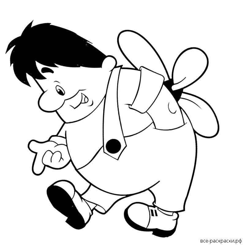 Изображение пропеллера из м/ф «малыш и Карлсон черно-белая