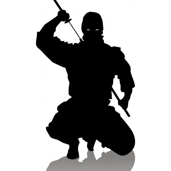 Самурай силуэт