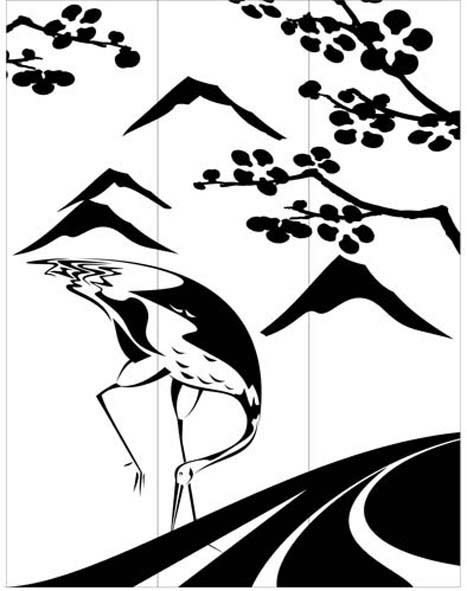 Трафареты природы для стен