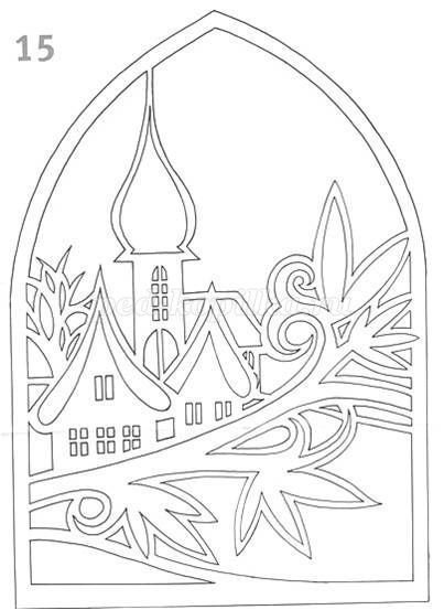 Новогодние ветраж на окна