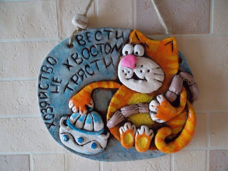 Котики из соленого теста