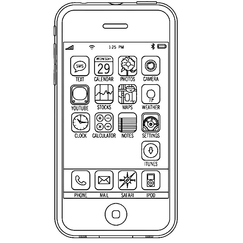 Раскраска смартфон