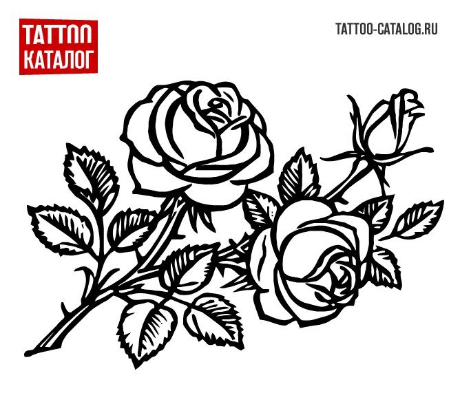 Трафарет "розы"