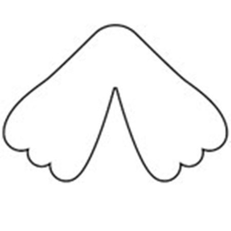 Лапки цыпленка трафарет