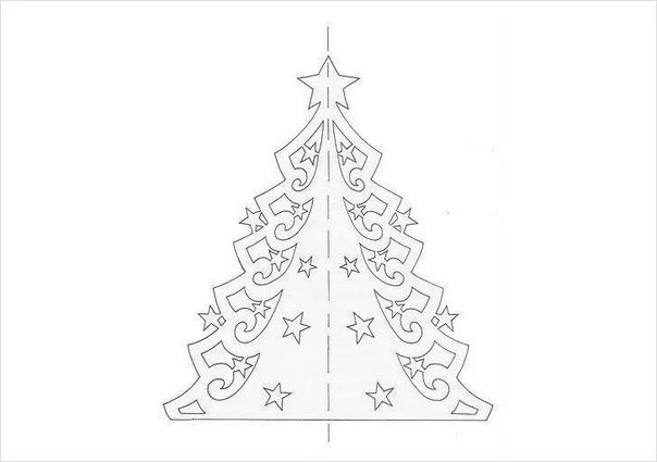 Елочка шаблон