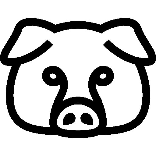 Силуэт свиньи