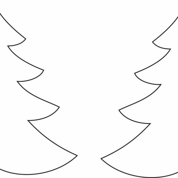 елка из бумаги объемная пополам