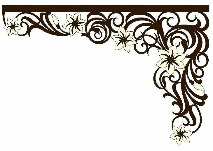 Ажурный ламбрекен узоры