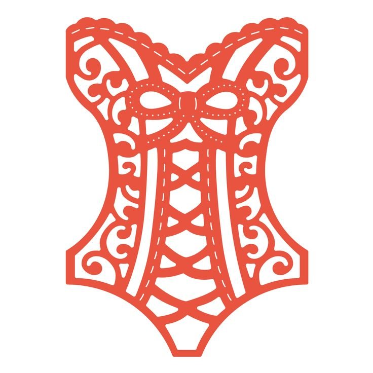 Трафарет корсета