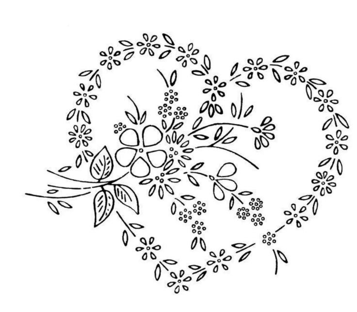 Вышивка гладью схемы