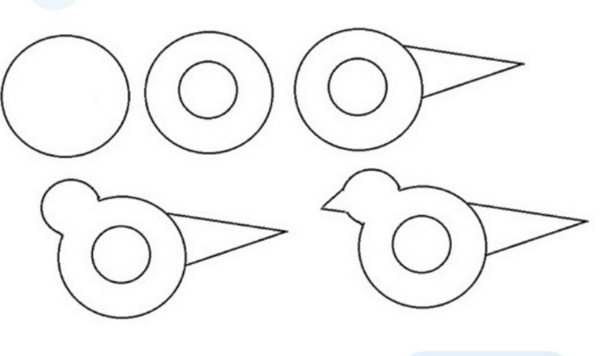 Птичка из помпона шаблон