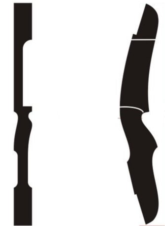 Чертеж рукоятки композитного лука