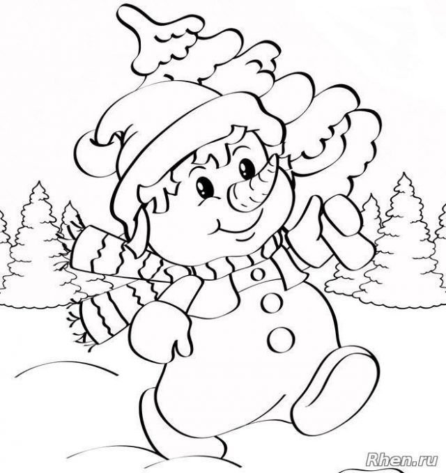 Новогодняярасскраскадля детей