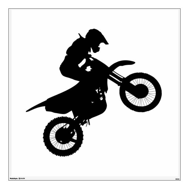 Кроссовый мотоцикл вектор