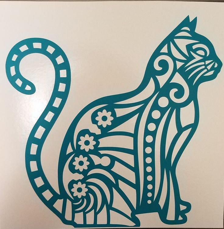 Вытынанки кошки