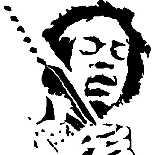 Джимми Хендрикс черно белый